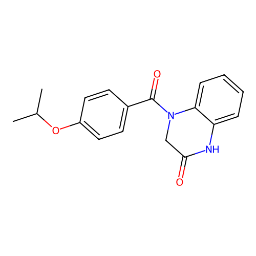 4-(4-Propan-2-yloxybenzoyl)-1,3-dihydroquinoxalin-2-one structure
