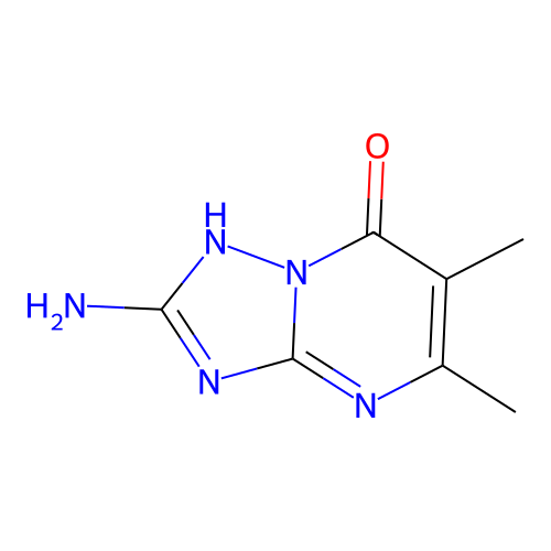 2-amino-5,6-dimethyl[1,2,4]triazolo[1,5-a]pyrimidin-7(4H)-one structure