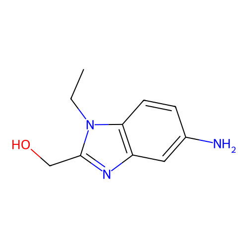 (5-Amino-1-ethyl-1H-benzoimidazol-2-yl)-methanol structure