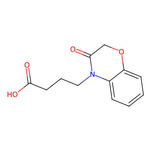 4-(3-Oxo-1,4-benzoxazin-4-yl)butanoic acid structure