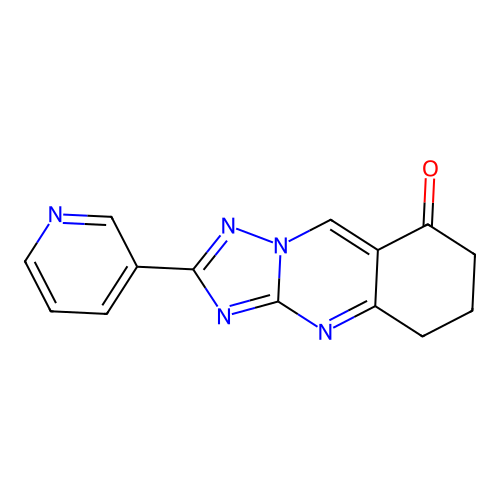2-Pyridin-3-yl-6,7-dihydro-5H-[1,2,4]triazolo[5,1-b]quinazolin-8-one structure
