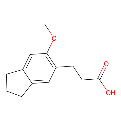 3-(6-Methoxy-indan-5-yl)-propionic acid structure