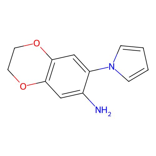 7-Pyrrol-1-yl-2,3-dihydro-benzo[1,4]dioxin-6-ylamine structure