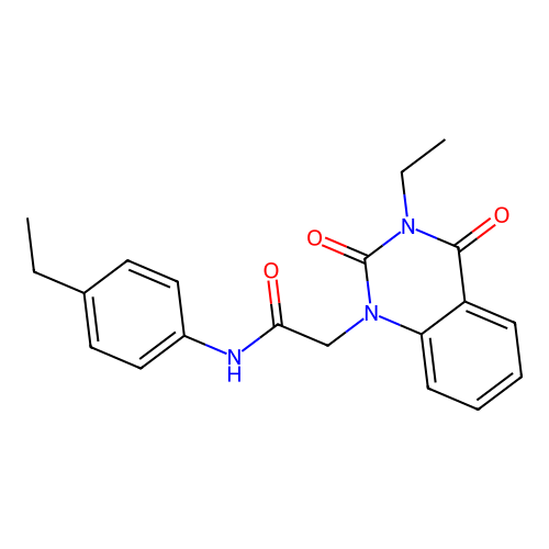 2-(3-ethyl-2,4-dioxo-3,4-dihydroquinazolin-1(2H)-yl)-N-(4-ethylphenyl)acetamide structure