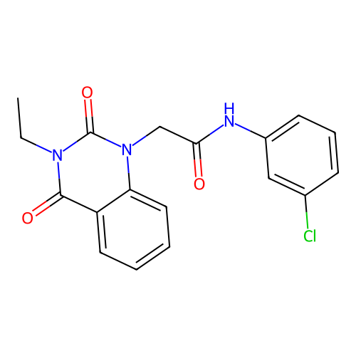 N-(3-chlorophenyl)-2-(3-ethyl-2,4-dioxo-3,4-dihydroquinazolin-1(2H)-yl)acetamide structure
