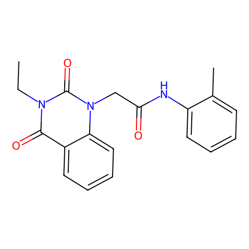 2-(3-ethyl-2,4-dioxo-3,4-dihydroquinazolin-1(2H)-yl)-N-(2-methylphenyl)acetamide structure