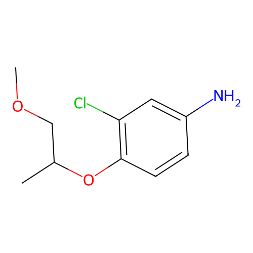 3-Chloro-4-(2-methoxy-1-methyl-ethoxy)-phenylamine structure