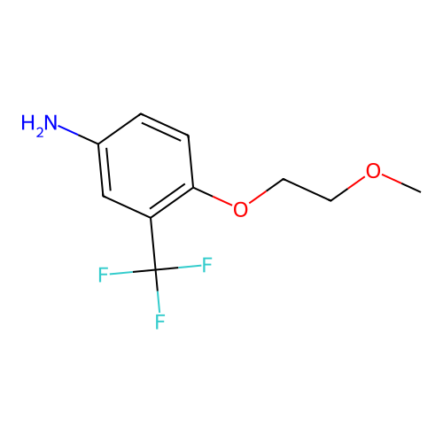 4-(2-Methoxy-ethoxy)-3-trifluoromethyl-phenylamine structure