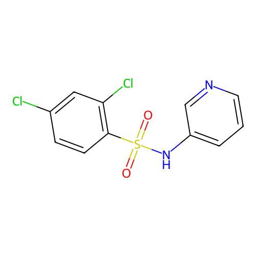 2,4-dichloro-N-pyridin-3-ylbenzenesulfonamide structure