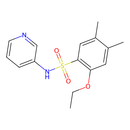 2-ethoxy-4,5-dimethyl-N-pyridin-3-ylbenzenesulfonamide structure
