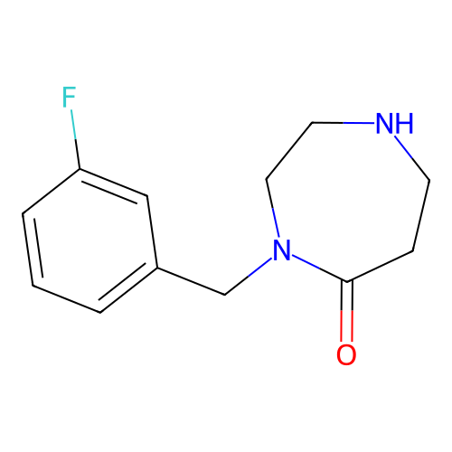 4-(3-Fluorobenzyl)-1,4-diazepan-5-one structure
