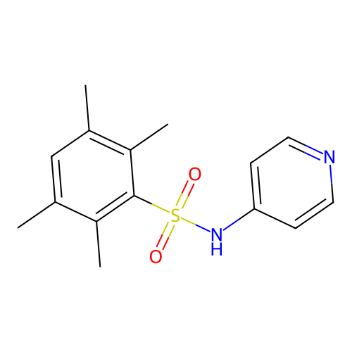 4-Pyridyl[(2,3,5,6-tetramethylphenyl)sulfonyl]amine structure