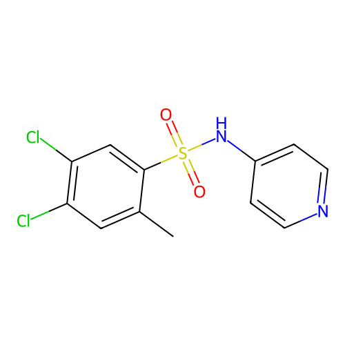 [(4,5-Dichloro-2-methylphenyl)sulfonyl]-4-pyridylamine structure