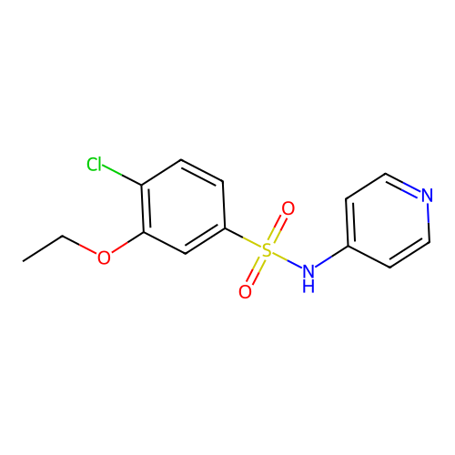 [(4-Chloro-3-ethoxyphenyl)sulfonyl]-4-pyridylamine structure