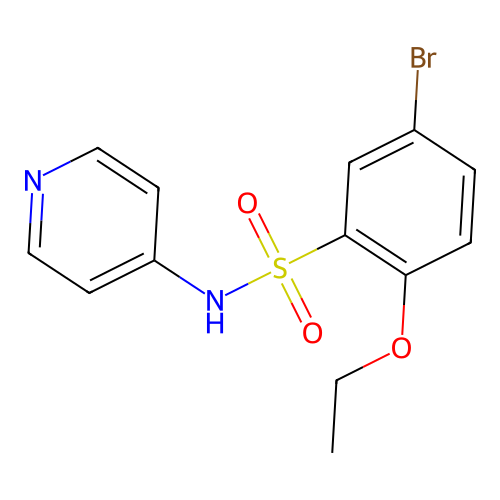 [(5-Bromo-2-ethoxyphenyl)sulfonyl]-4-pyridylamine structure