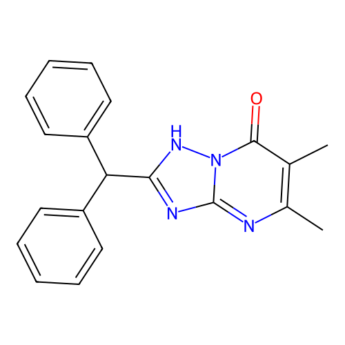 2-(Diphenylmethyl)-5,6-dimethyl[1,2,4]triazolo[1,5-a]pyrimidin-7-ol structure