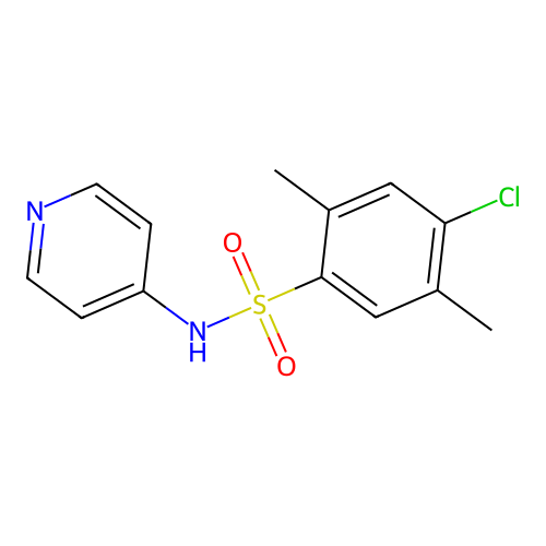 [(4-Chloro-2,5-dimethylphenyl)sulfonyl]-4-pyridylamine structure
