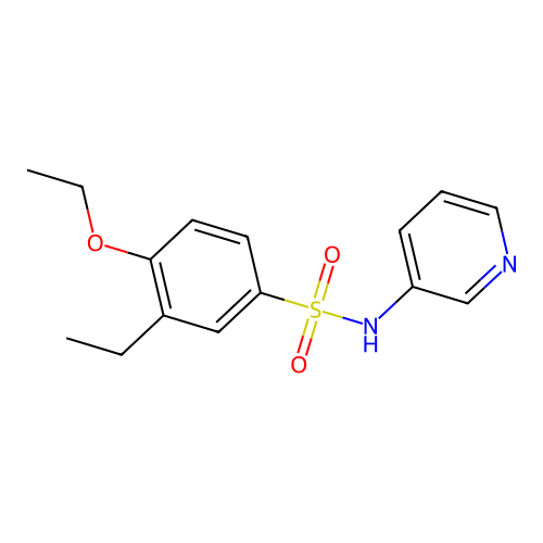 4-ethoxy-3-ethyl-N-pyridin-3-ylbenzenesulfonamide structure