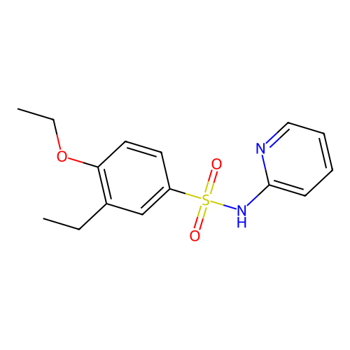 [(4-Ethoxy-3-ethylphenyl)sulfonyl]-2-pyridylamine structure
