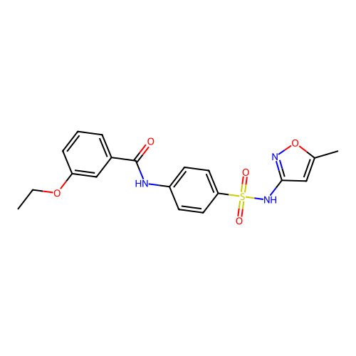 3-ethoxy-N-[4-[(5-methyl-1,2-oxazol-3-yl)sulfamoyl]phenyl]benzamide structure