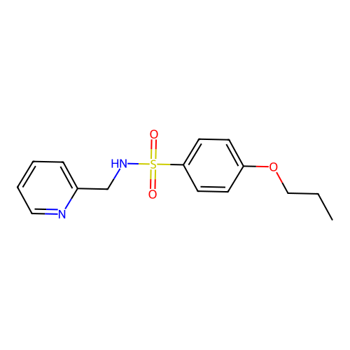 4-propoxy-N-(pyridin-2-ylmethyl)benzenesulfonamide structure