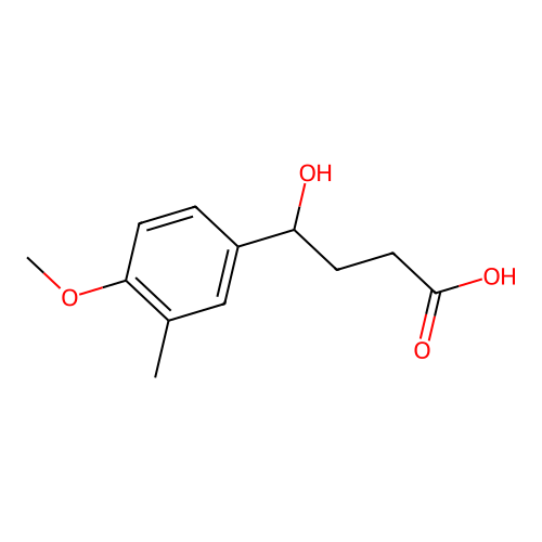 4-Hydroxy-4-(4-methoxy-3-methylphenyl)butanoic acid structure