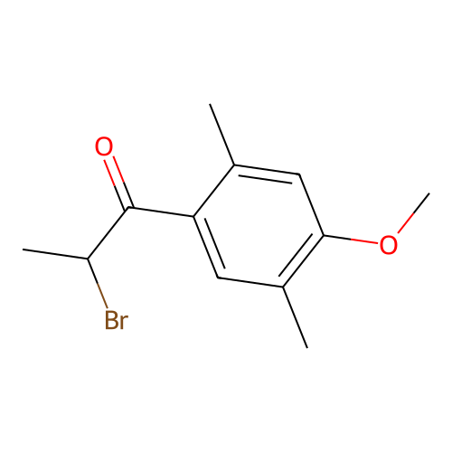 2-Bromo-1-(4-methoxy-2,5-dimethyl-phenyl)-propan-1-one structure