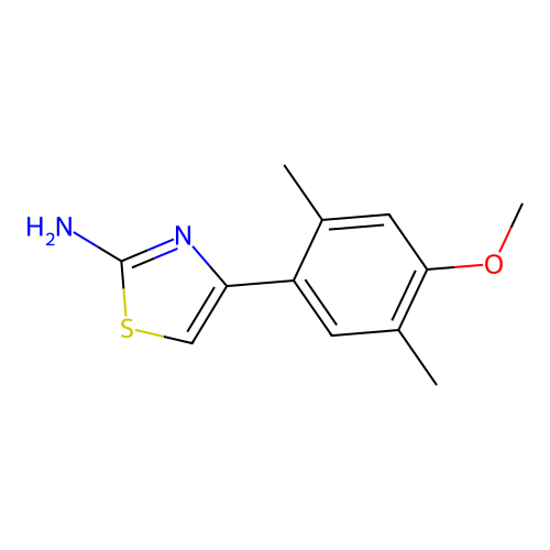 4-(4-Methoxy-2,5-dimethylphenyl)-1,3-thiazol-2-amine structure