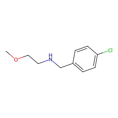 N-(4-Chlorobenzyl)-2-methoxy-1-ethanamine structure