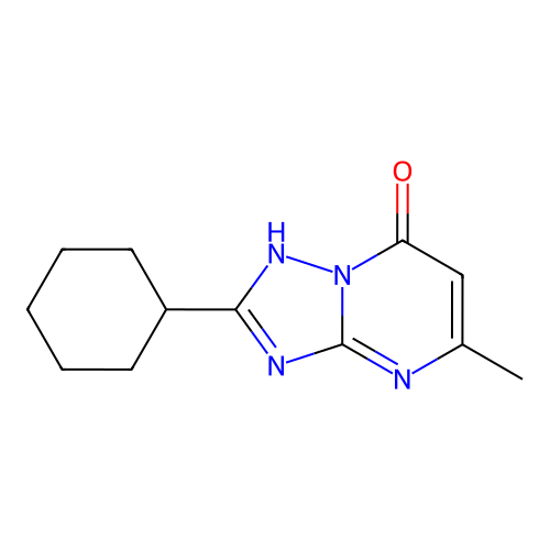 2-Cyclohexyl-5-methyl[1,2,4]triazolo[1,5-a]pyrimidin-7-ol structure