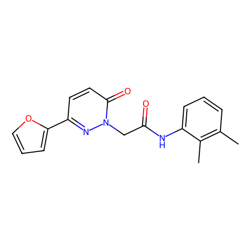 N-(2,3-Dimethyl-phenyl)-2-(3-furan-2-yl-6-oxo-6H-pyridazin-1-yl)-acetamide structure