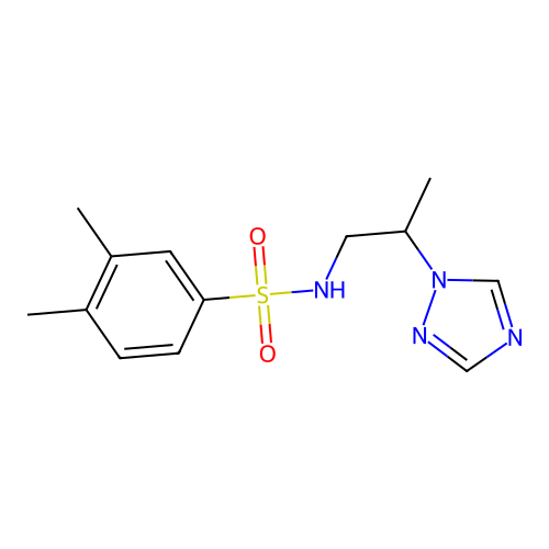 3,4-Dimethyl-N-(2-[1,2,4]triazol-1-yl-propyl)-benzenesulfonamide structure