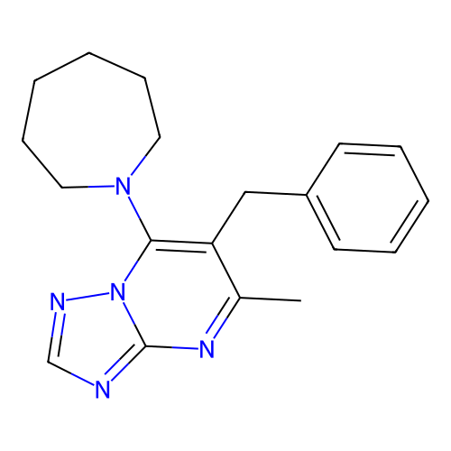 7-(Azepan-1-yl)-6-benzyl-5-methyl[1,2,4]triazolo[1,5-a]pyrimidine structure