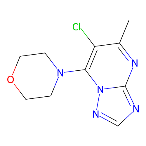 4-(6-Chloro-5-methyl-[1,2,4]triazolo[1,5-a]pyrimidin-7-yl)morpholine structure