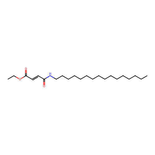 Ethyl 4-(hexadecylamino)-4-oxobut-2-enoate structure