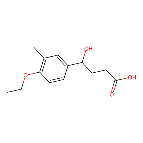 4-(4-Ethoxy-3-methylphenyl)-4-hydroxybutanoic acid structure