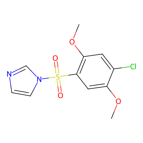 1-(4-Chloro-2,5-dimethoxyphenyl)sulfonylimidazole structure