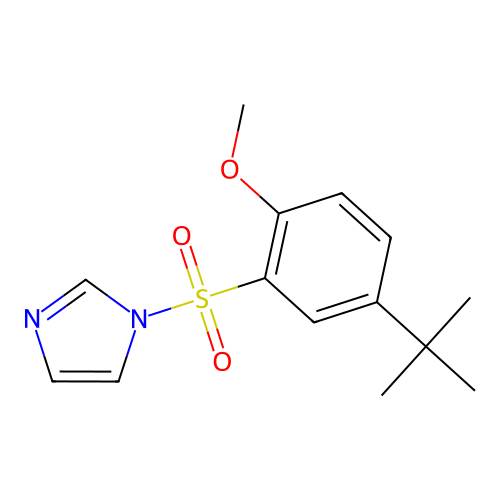 1-(5-Tert-butyl-2-methoxyphenyl)sulfonylimidazole structure