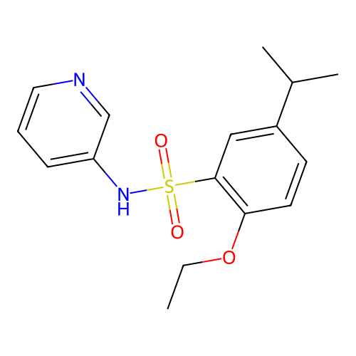 2-ethoxy-5-propan-2-yl-N-pyridin-3-ylbenzenesulfonamide structure