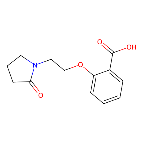 2-[2-(2-Oxo-pyrrolidin-1-yl)-ethoxy]-benzoic acid structure