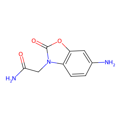 2-(6-Amino-2-oxo-benzooxazol-3-yl)-acetamide structure