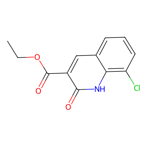 Ethyl 8-chloro-2-hydroxyquinoline-3-carboxylate structure