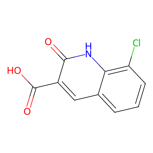 8-Chloro-2-hydroxyquinoline-3-carboxylic acid structure