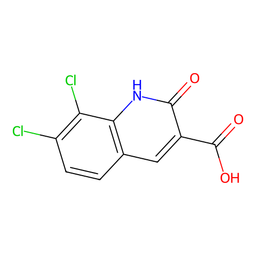 7,8-Dichloro-2-oxo-1,2-dihydroquinoline-3-carboxylic acid structure