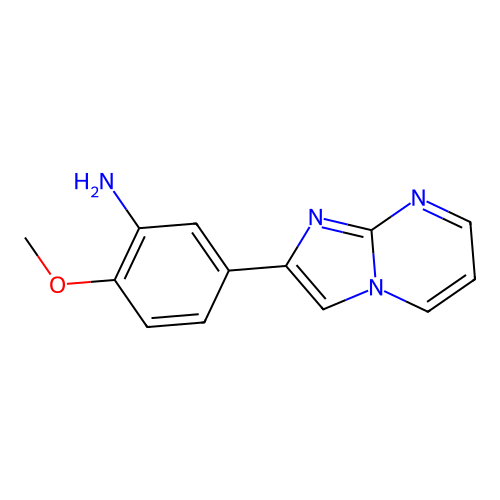 5-(Imidazo[1,2-a]pyrimidin-2-yl)-2-methoxyaniline structure
