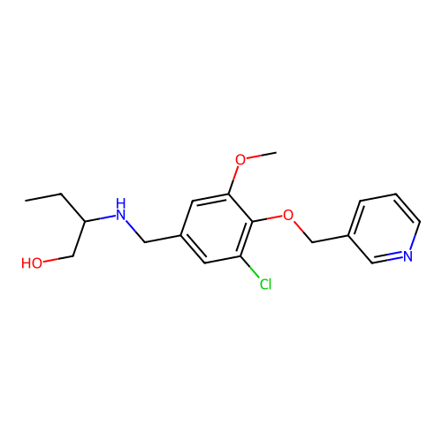 2-{[3-Chloro-5-methoxy-4-(pyridin-3-ylmethoxy)benzyl]amino}butan-1-ol structure