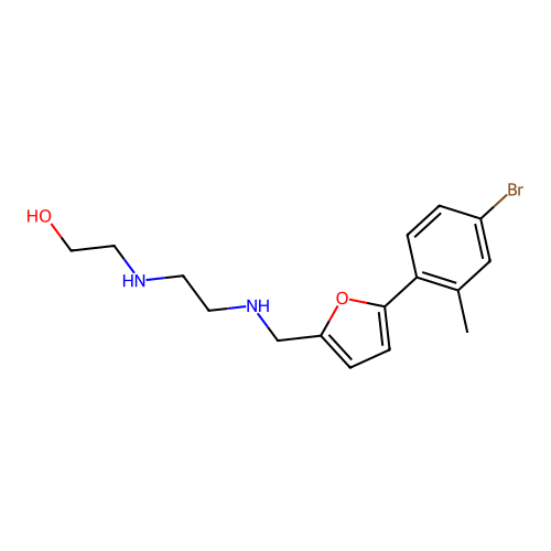 2-{[2-({[5-(4-Bromo-2-methylphenyl)furan-2-yl]methyl}amino)ethyl]amino}ethanol structure
