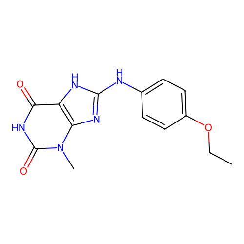 8-((4-ethoxyphenyl)amino)-3-methyl-1H-purine-2,6(3H,7H)-dione structure