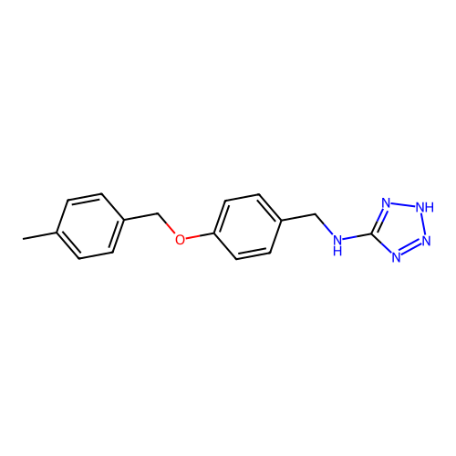 N-{4-[(4-methylbenzyl)oxy]benzyl}-N-(2H-tetraazol-5-yl)amine structure