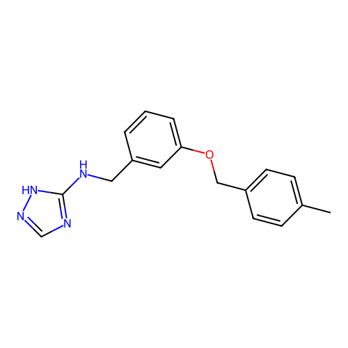 N-{3-[(4-methylbenzyl)oxy]benzyl}-1H-1,2,4-triazol-3-amine structure